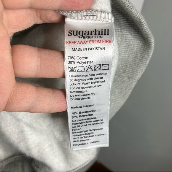 NWT Sugarhill Brighton Alanis tiger sweatshirt multicolor size 10 - Picture 5 of 7